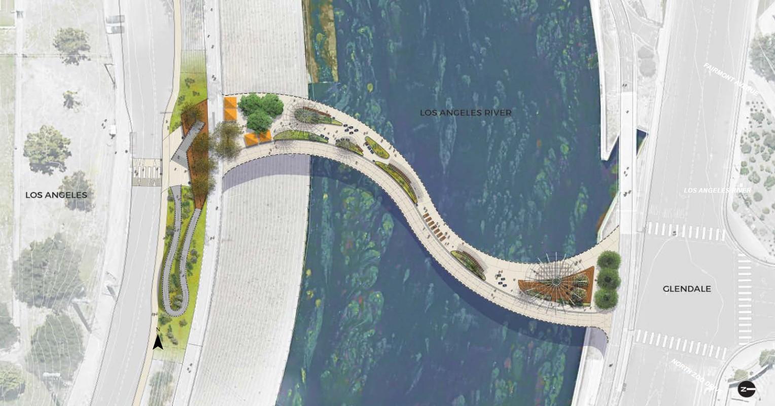 firenze外周河川 Glendale approves L.A. River bridge to Griffith Park | Urbanize LA